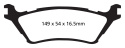DP41891R Yellowstuff Bakre Bromsbelägg (Sport) EBC Brakes