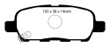 DP41955R Yellowstuff Bakre Bromsbelägg (Sport) EBC Brakes