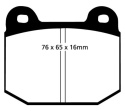 DP4197R Yellowstuff Främre / Bakre Bromsbelägg (Sport) EBC Brakes
