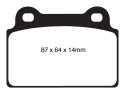 DP41985R Yellowstuff Bakre Bromsbelägg (Sport) EBC Brakes