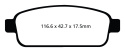 DP42066R Yellowstuff Bakre Bromsbelägg (Sport) EBC Brakes