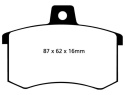 DP4370R Yellowstuff Bakre Bromsbelägg (Sport) EBC Brakes