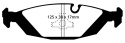 DP4447R Yellowstuff Bakre Bromsbelägg (Sport) EBC Brakes