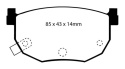 DP4528R Yellowstuff Bakre Bromsbelägg (Sport) EBC Brakes