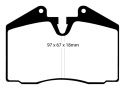 DP4612R Yellowstuff Främre / Bakre Bromsbelägg (Sport) EBC Brakes