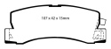 DP4628R Yellowstuff Bakre Bromsbelägg (Sport) EBC Brakes
