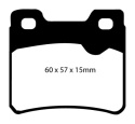 DP4761R Yellowstuff Bakre Bromsbelägg (Sport) EBC Brakes