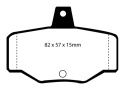 DP4834R Yellowstuff Bakre Bromsbelägg (Sport) EBC Brakes
