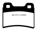 DP4953R Yellowstuff Bakre Bromsbelägg (Sport) EBC Brakes