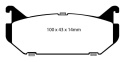 DP4972R Yellowstuff Bakre Bromsbelägg (Sport) EBC Brakes