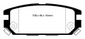 DP4987R Yellowstuff Bakre Bromsbelägg (Sport) EBC Brakes