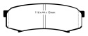DP4993R Yellowstuff Bakre Bromsbelägg (Sport) EBC Brakes