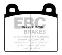 DP5103NDX Bluestuff NDX Främre Bromsbelägg (Trackday) EBC Brakes