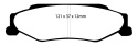 DP51160NDX Bluestuff NDX Bakre Bromsbelägg (Trackday) EBC Brakes