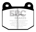 DP51538NDX Bluestuff NDX Bakre Bromsbelägg (Trackday) EBC Brakes