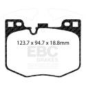 DP52302NDX Bluestuff NDX Främre Bromsbelägg (Trackday) EBC Brakes