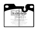 DP5346NDX Bluestuff NDX Bakre Bromsbelägg (Trackday) EBC Brakes