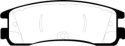 DP61122 Greenstuff Bakre Bromsbelägg (Gata) EBC Brakes