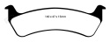 DP61129 Greenstuff Bakre Bromsbelägg (Gata) EBC Brakes