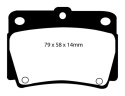 DP61228 Greenstuff Bakre Bromsbelägg (Gata) EBC Brakes