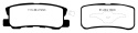 DP61407 Greenstuff Bakre Bromsbelägg (Gata) EBC Brakes