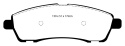 DP61603 Greenstuff Bakre Bromsbelägg (Gata) EBC Brakes