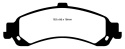 DP61635 Greenstuff Bakre Bromsbelägg (Gata) EBC Brakes