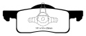 DP61652 Greenstuff Bakre Bromsbelägg (Gata) EBC Brakes