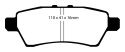 DP61748 Greenstuff Bakre Bromsbelägg (Gata) EBC Brakes
