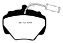 DP6663 Greenstuff Bakre Bromsbelägg (Gata) EBC Brakes