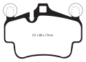 DP92029 Orangestuff Främre / Bakre Bromsbelägg (Racing) EBC Brakes
