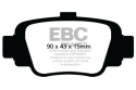 DP998 Ultimax2 Bakre Bromsbelägg (Gata) EBC Brakes