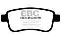 DPX2025 Ultimax2 Bakre Bromsbelägg (Gata) EBC Brakes