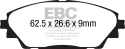 DPX2185 Ultimax2 Främre Bromsbelägg (Gata) EBC Brakes