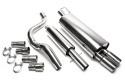 Audi /Seat / VW A3, Leon,  Golf IV A3 Typ 8L, / Leon, Typ 1M, / Golf IV, Typ 1J 1996-2005 Rostfritt Sportavgassystem Catback TA Technix