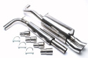 Seat / VW Arosa, Lupo Arosa, Typ 6H_, / Lupo, Typ 6X, 6E 1997-2005 Rostfritt Sportavgassystem Catback TA Technix