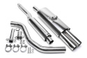 VW Polo, Polo Classic, Polo Coupe 86C 1987-1994 Rostfritt Sportavgassystem Catback TA Technix