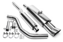 VW Polo, Polo Coupe, Polo Classic 86C 1987-1994 Rostfritt Sportavgassystem Catback TA Technix
