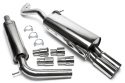 Skoda / VW Fabia I, Polo Fabia I, Typ 6Y / Polo, Typ 9N 1999 -2009 Rostfritt Sportavgassystem Catback TA Technix