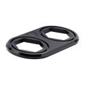 Bulkhead Plåtkit - Dubbel, Bakplatta & O-ringar - Svart  T7 Design