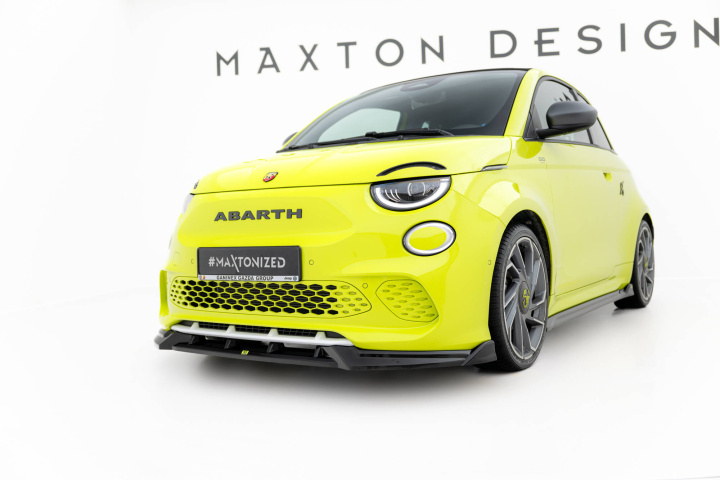 Abarth 500e Frontsplitter / Frontläpp Maxton Design i gruppen Välj bilmodell / Fiat / 500 07+ / Styling hos DDESIGN Scandinavia AB (FI-500E-2-AB-FD1G)