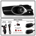Chevy Cruze 2011-2014 (Passar ej sportModeller) OEM Dimljus Med Switch - Röktonade Spyder Auto