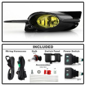 Honda Civic 09-11 2Dr OEM Dimljus Med Switch - Gul Spyder Auto