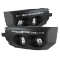 Toyota FJ Cruiser 07-14 Dimljus Med LED Daytime Running Lights Med Switch - Svarta Spyder Auto