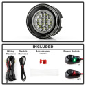 Jeep Grand Cherokee 05-09 / Commander 06-08 / Chrysler 300C Durango 07-09 / Mitsubishi Raider 06-09 LED Dimljus Med Switch - Klara Spyder Auto