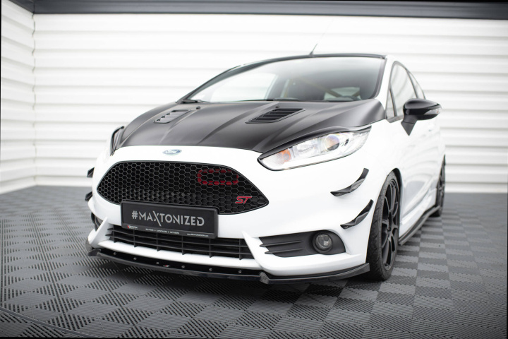 Ford Fiesta ST 2013-2016 Frontsplitter V.4 Maxton Design i gruppen Välj bilmodell / Ford / Fiesta MK7 Facelift 12-17 / Styling hos DDESIGN Scandinavia AB (FO-FI-7F-ST-FD4G)