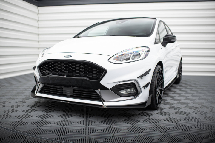 FO-FI-8-STLINE-CNC-FD1A Ford Fiesta MK8 ST / ST-Line 2018+ Racing Frontsplitter V.1 Maxton Design