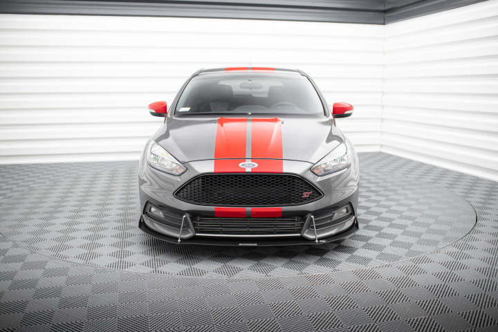 FO-FO-3F-ST-CNC-FD2A Ford Focus ST 2015-2018 Racing Frontsplitter FL V.2 Maxton Design