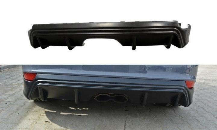 Ford Focus ST MK3 Facelift 2015-2018 Diffuser (RS-look) Maxton Design i gruppen Välj bilmodell / Ford / Focus ST MK3 11-19 / Styling / Bak hos DDESIGN Scandinavia AB (FO-FO-3F-ST-RS1A)