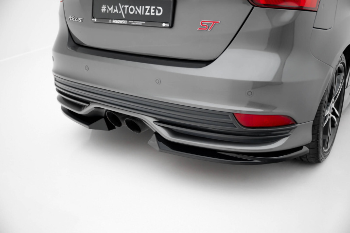 Ford Focus ST Mk3 Facelift 2015-2018 Bakre Sidoextensions V.3 Maxton Design i gruppen Välj bilmodell / Ford / Focus ST MK3 11-19 / Styling hos DDESIGN Scandinavia AB (FO-FO-3F-ST-RSD3G)